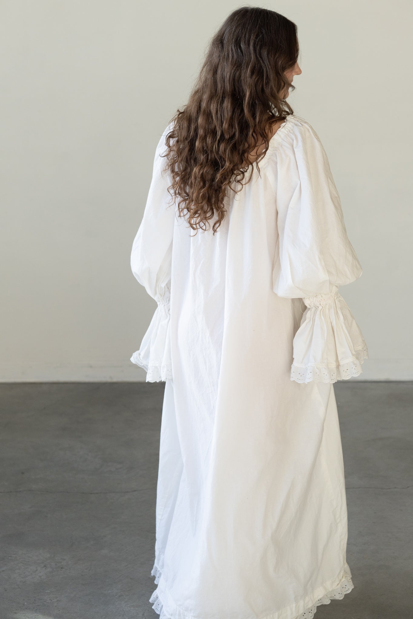 Hand-Made Cotton Eyelet Nightgown