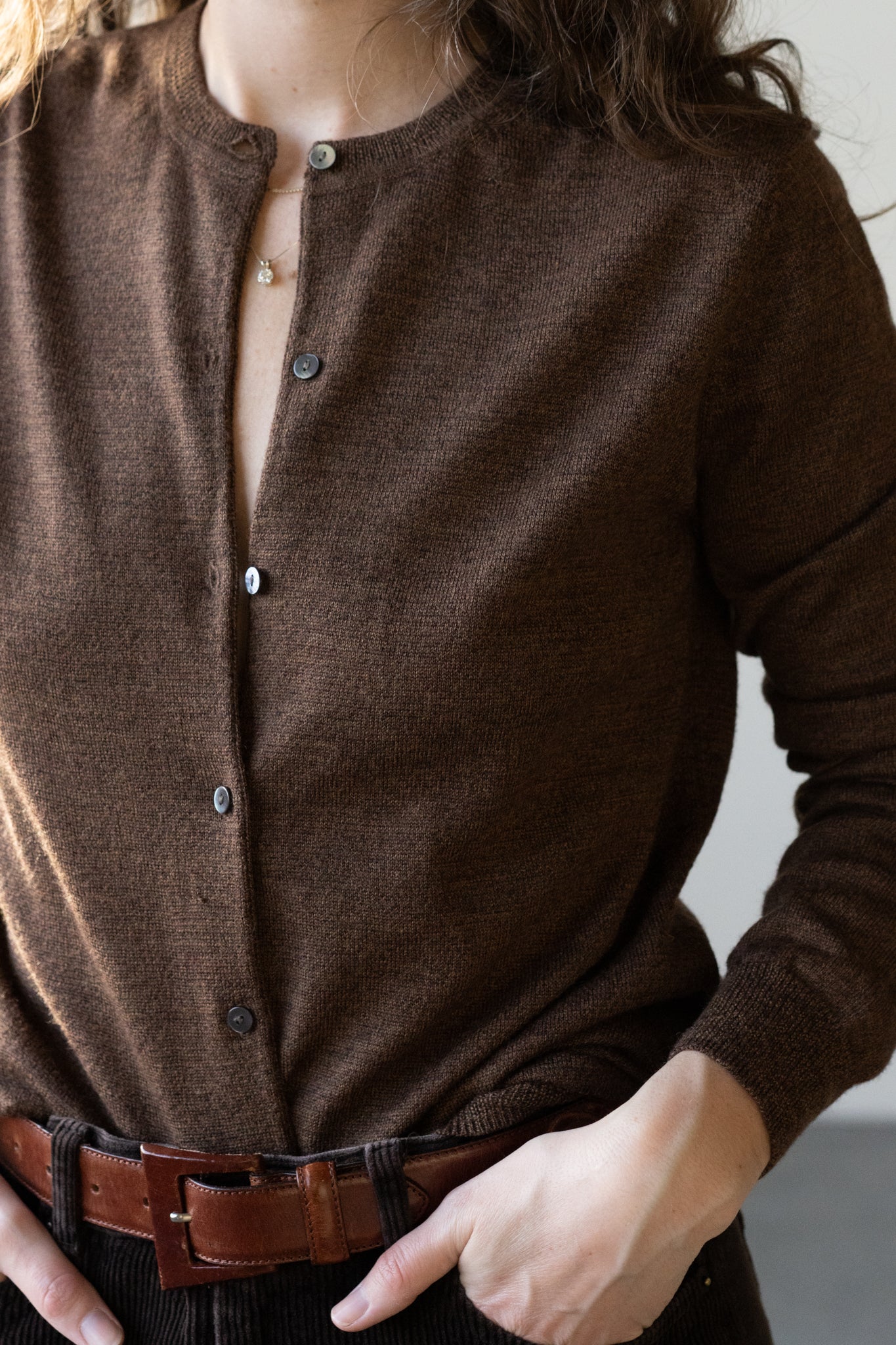 Extra Fine Italian Merino Wool Cardigan