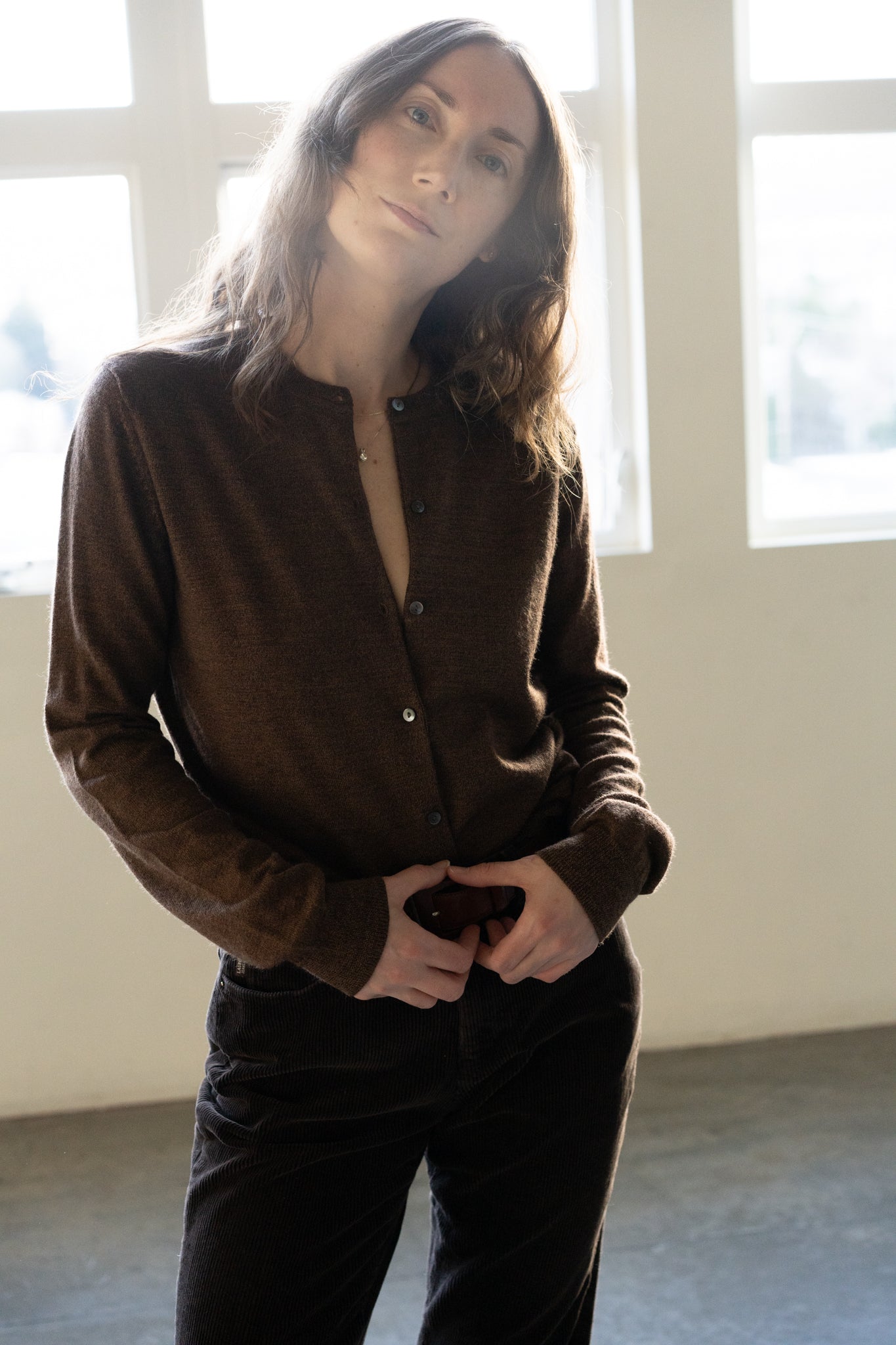 Extra Fine Italian Merino Wool Cardigan