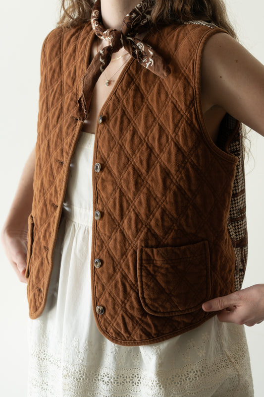 Quilted Cotton Equestrian Vest