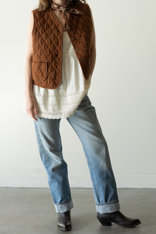 Quilted Cotton Equestrian Vest