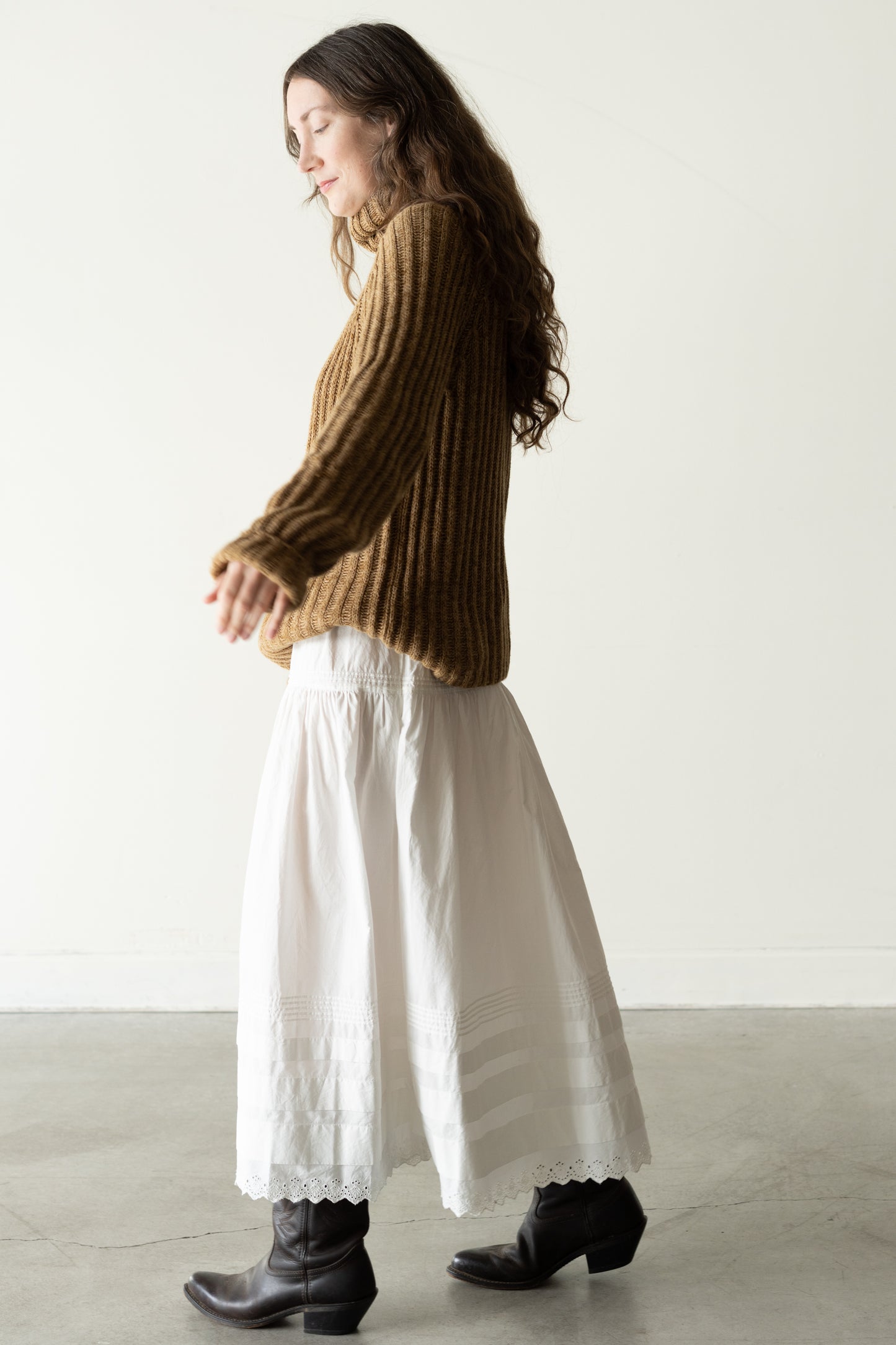Chunky Ribbed Cotton Turtleneck