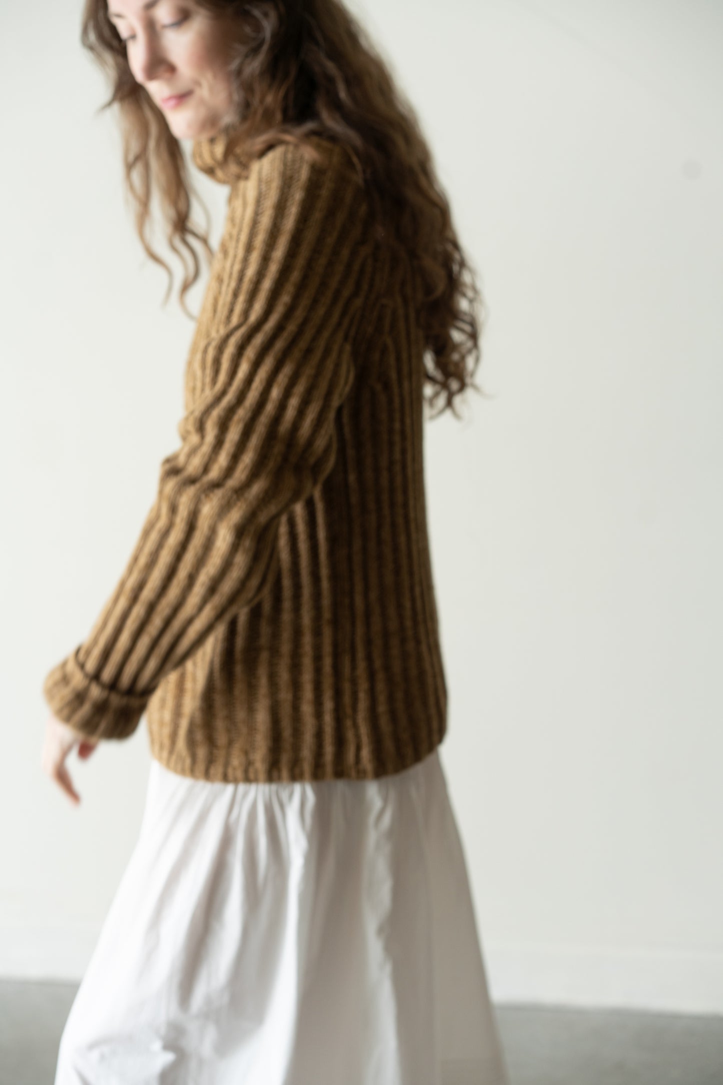 Chunky Ribbed Cotton Turtleneck