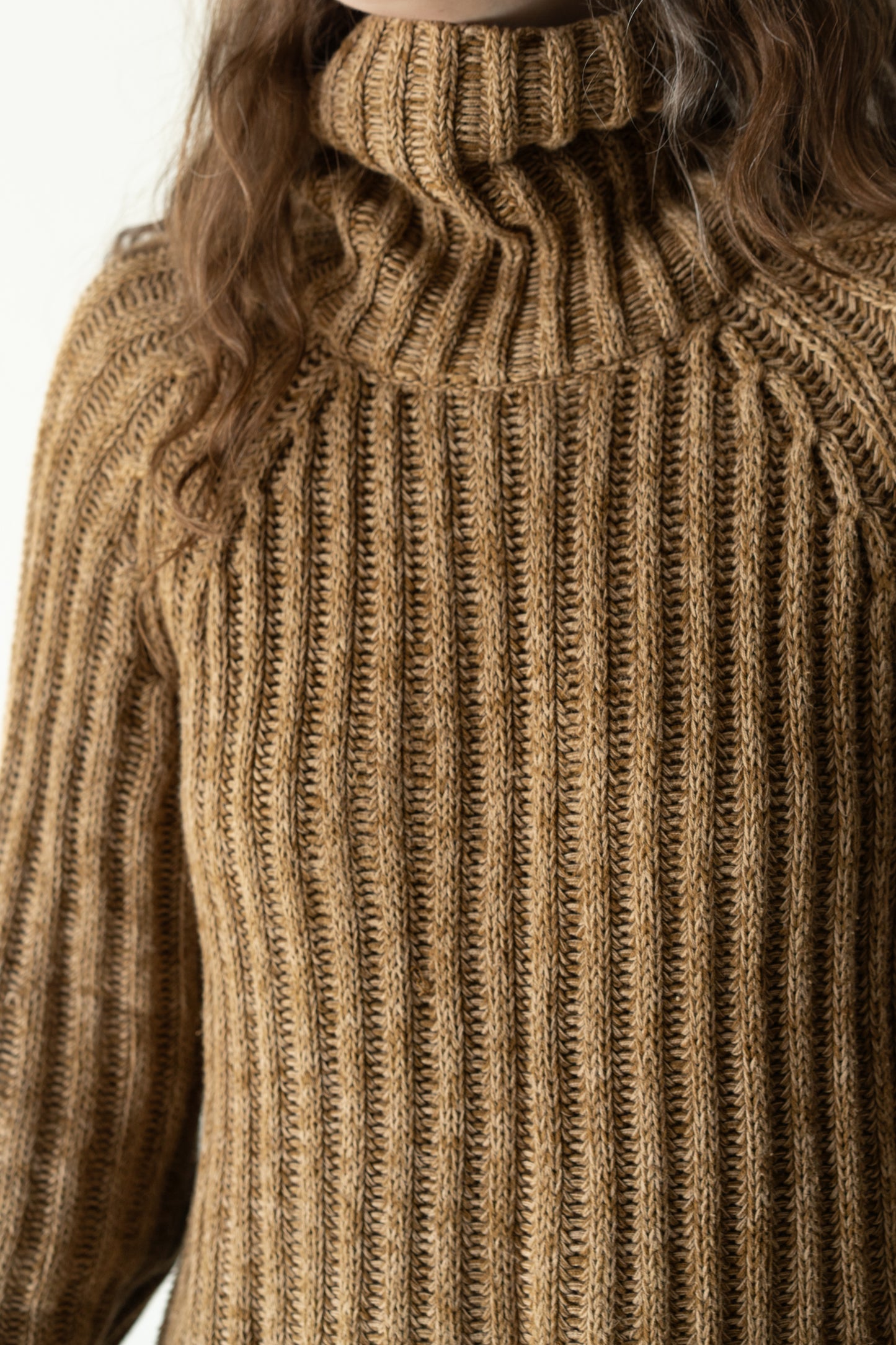 Chunky Ribbed Cotton Turtleneck