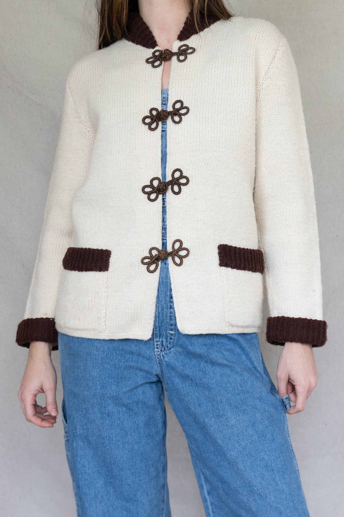 Contrast Trim Sweater