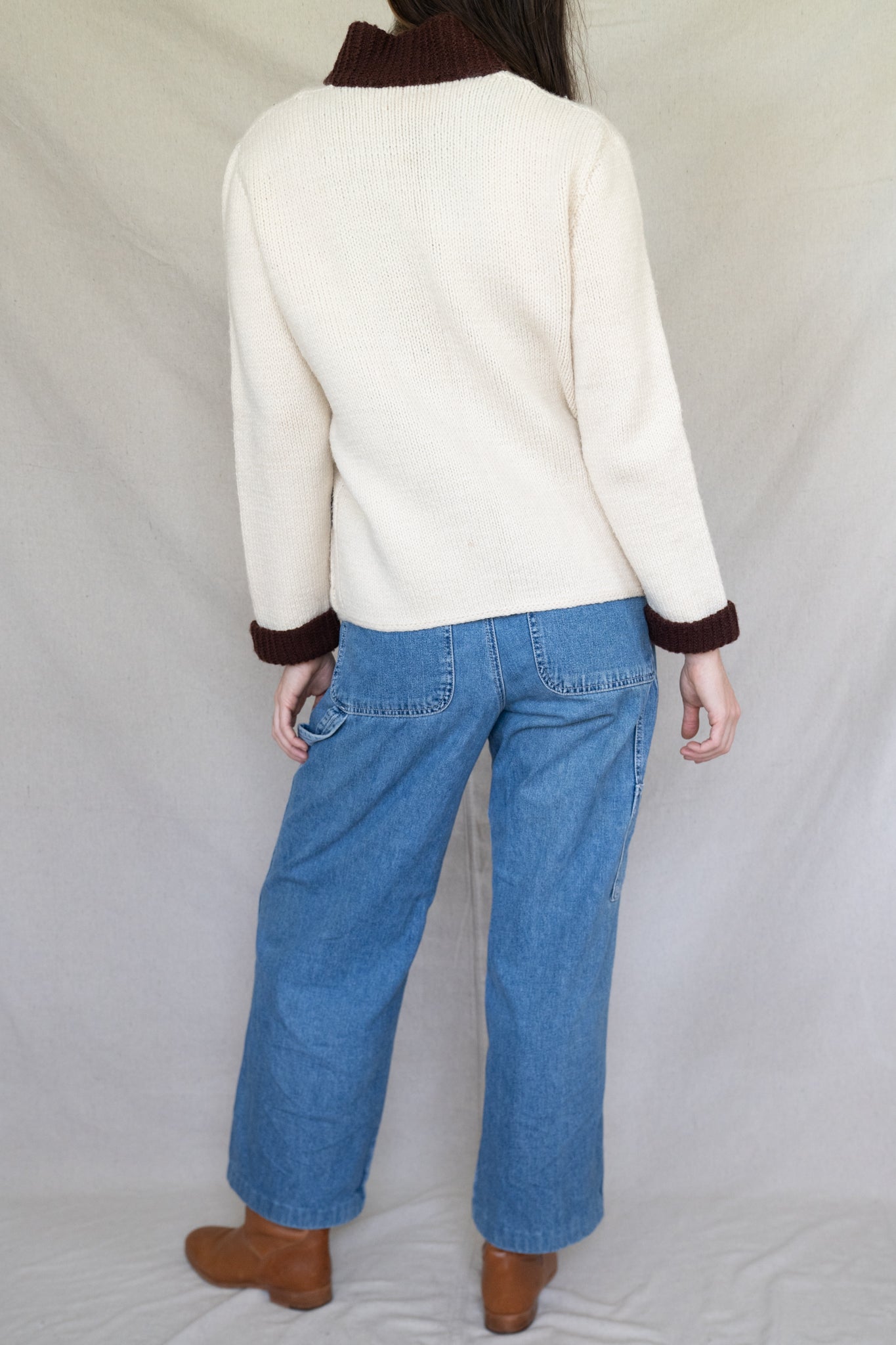 Contrast Trim Sweater