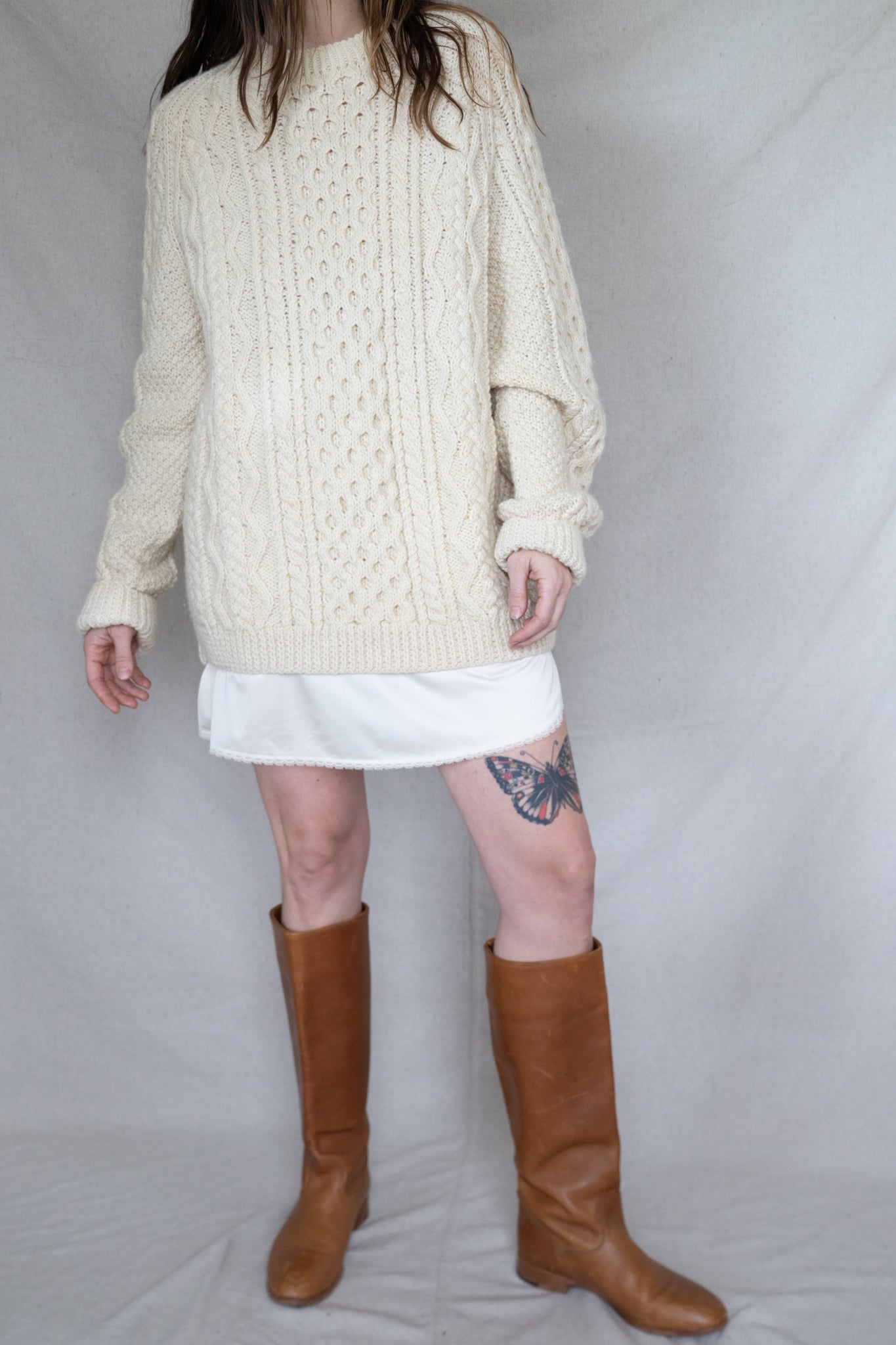 Wool Fisherman Sweater