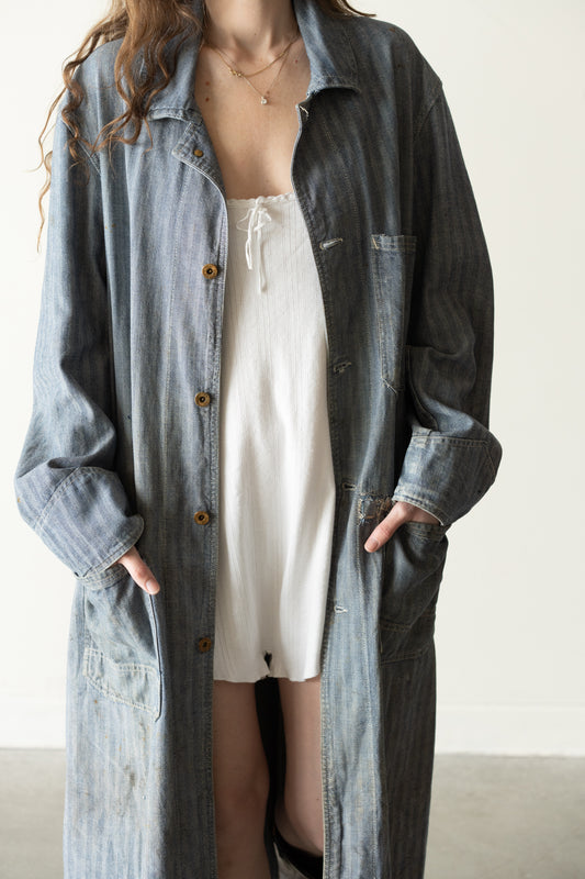 Herringbone Denim Work Coat