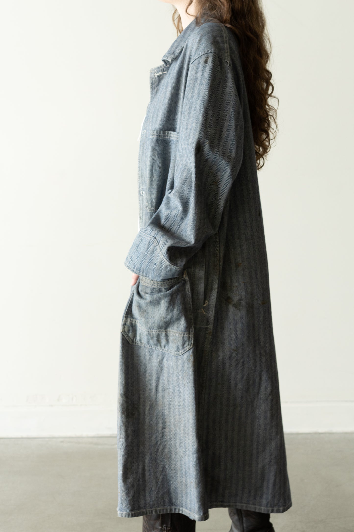 Herringbone Denim Work Coat