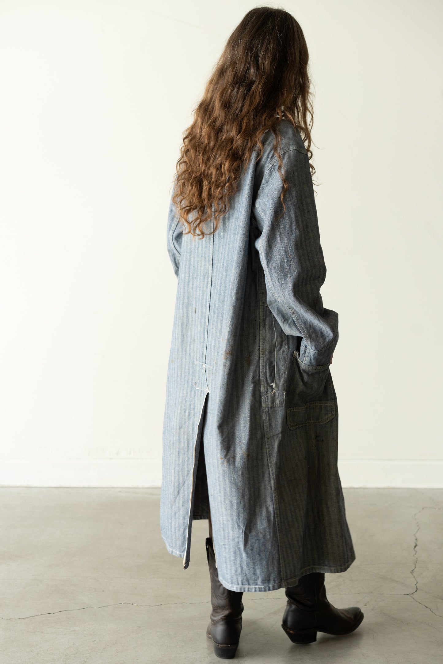 Herringbone Denim Work Coat