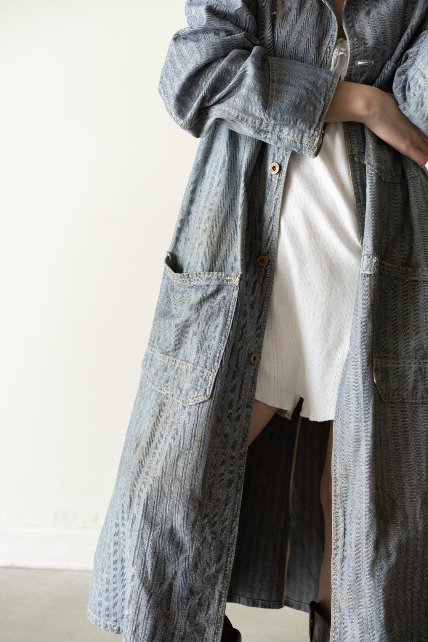 Herringbone Denim Work Coat