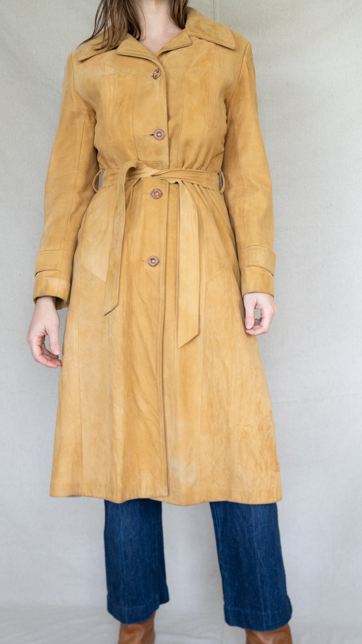 Suede Trench