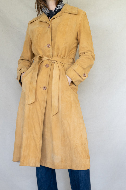 Suede Trench