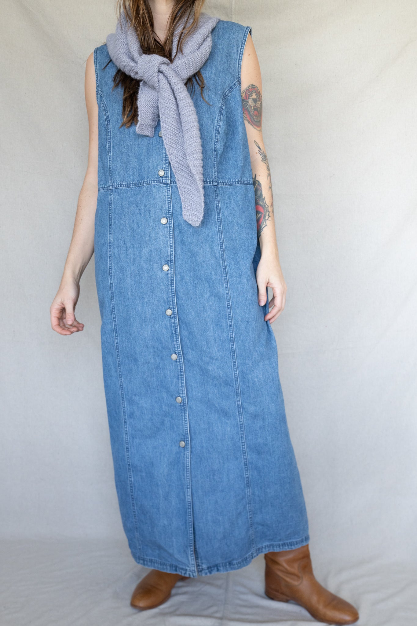 Denim Maxi Dress