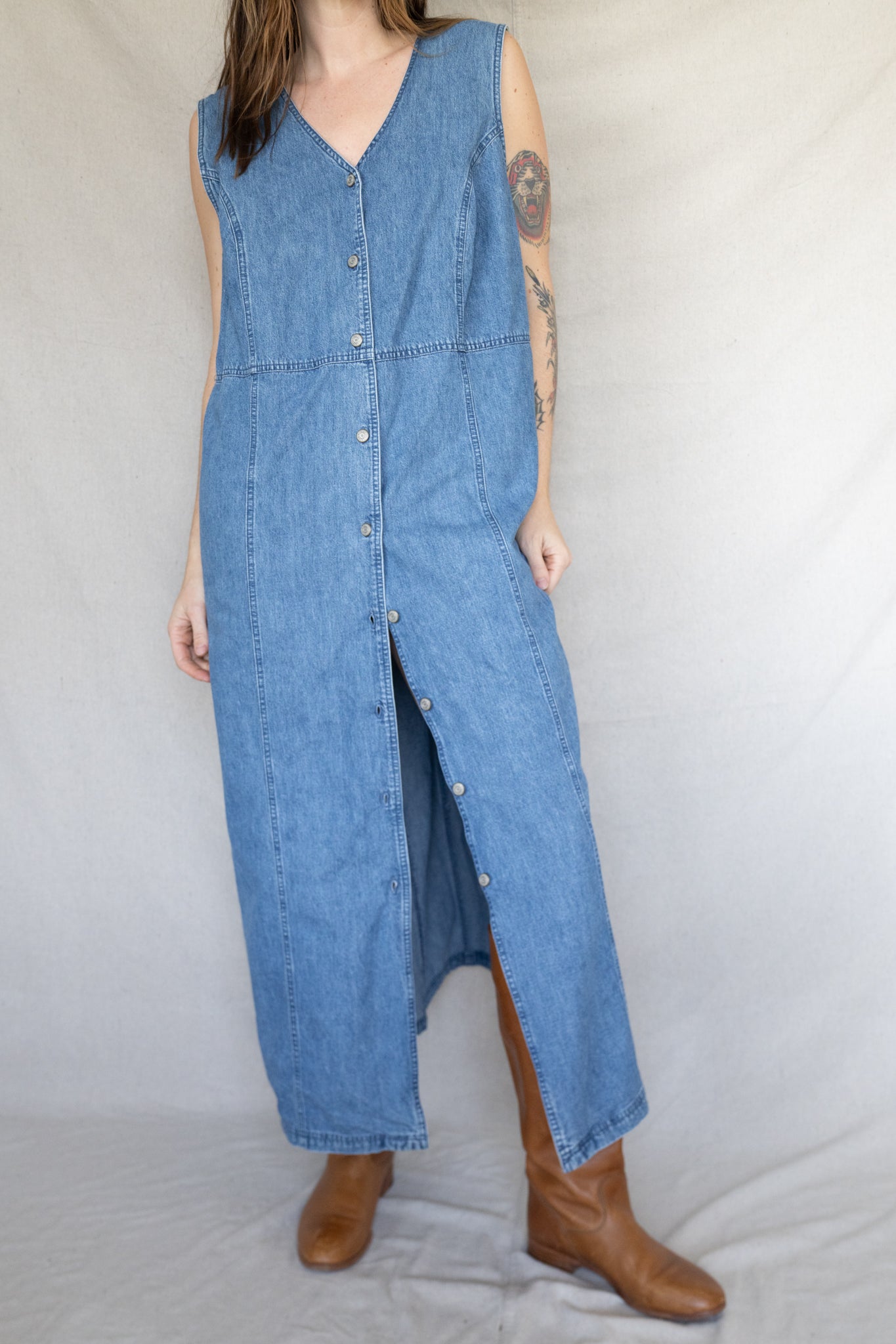 Denim Maxi Dress