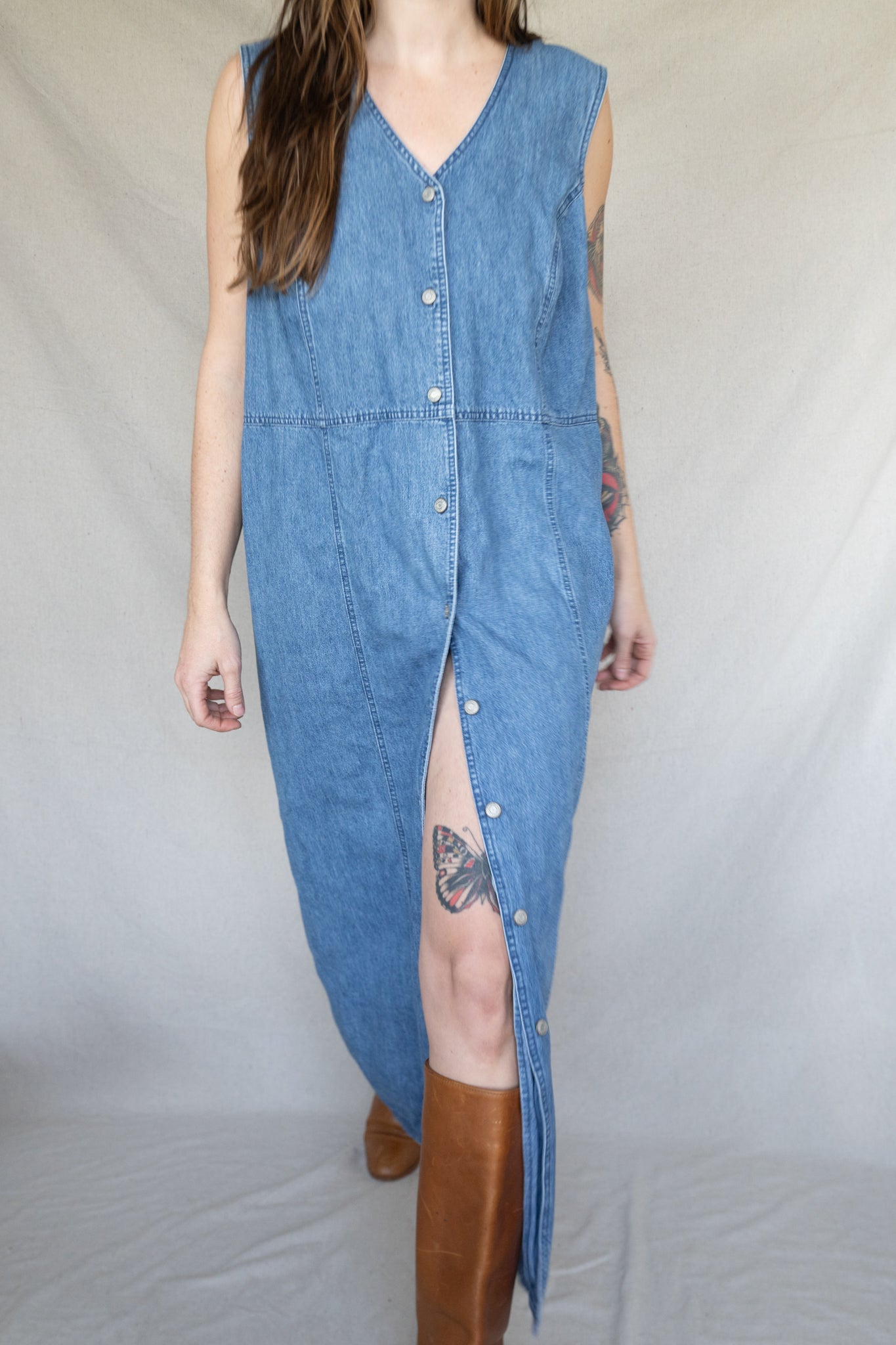 Denim Maxi Dress