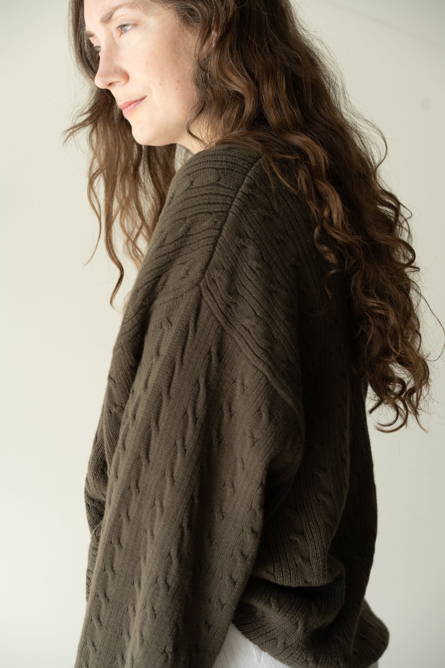 Cotton Cable Knit Sweater