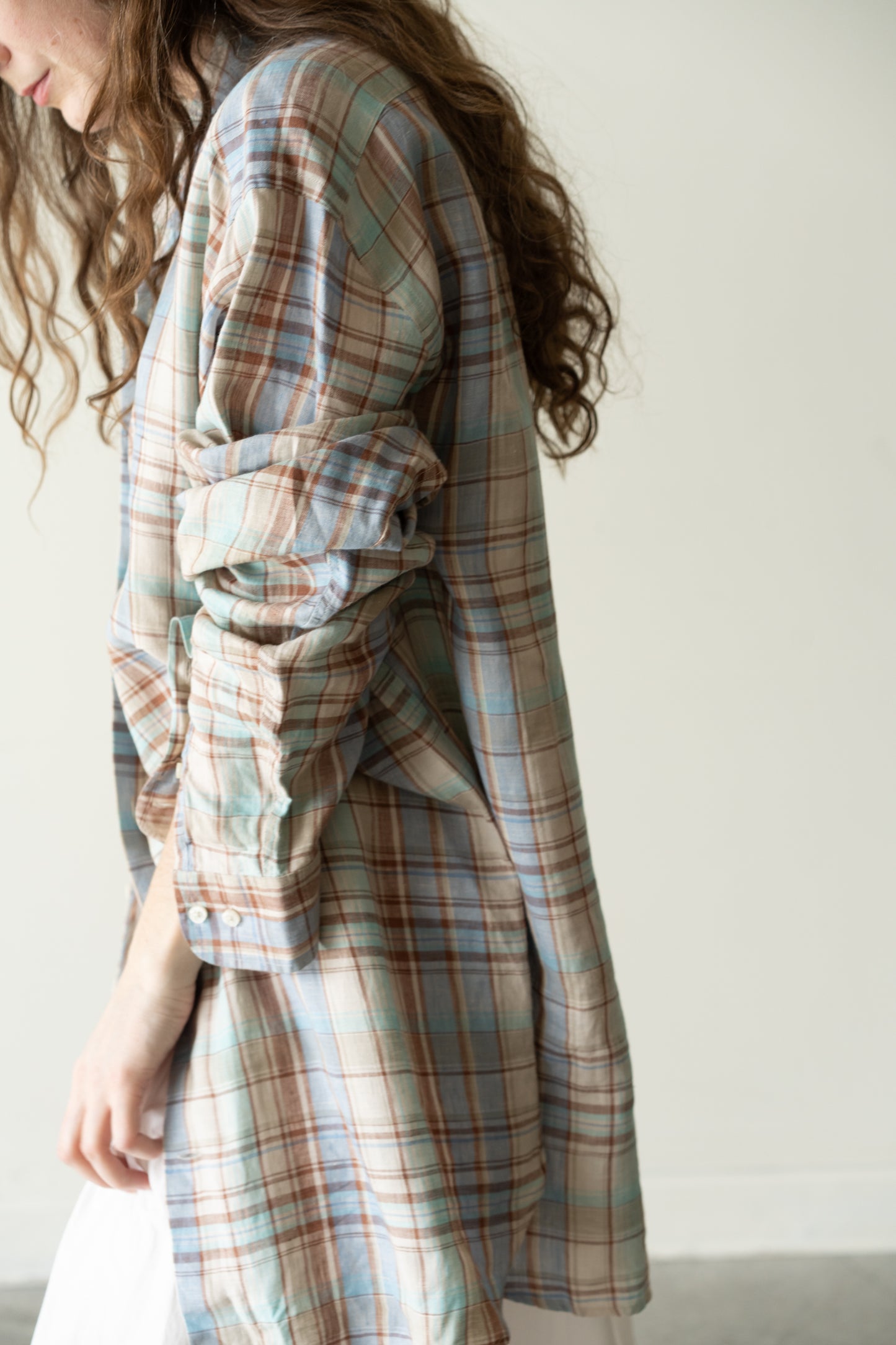 English Linen Plaid Button-Down