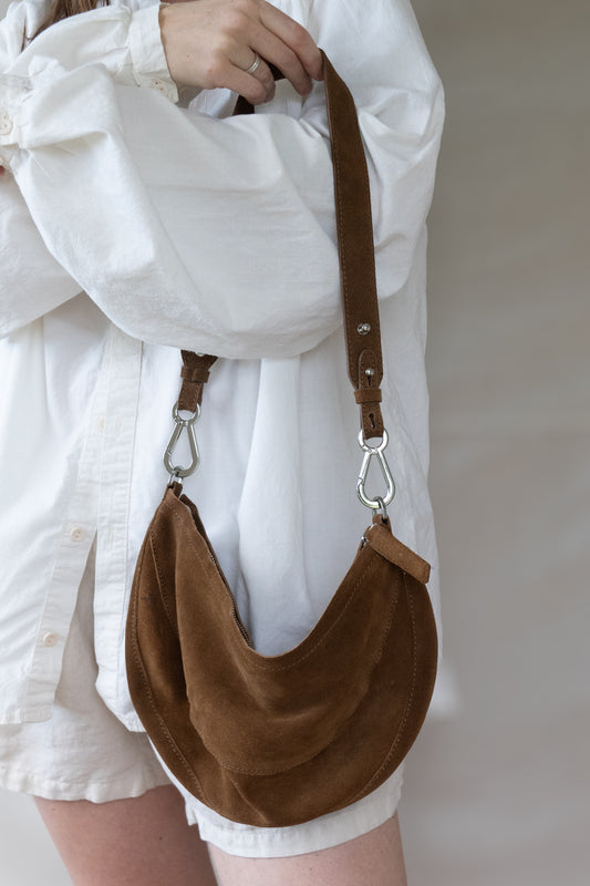 MNG Suede Shoulder Bag