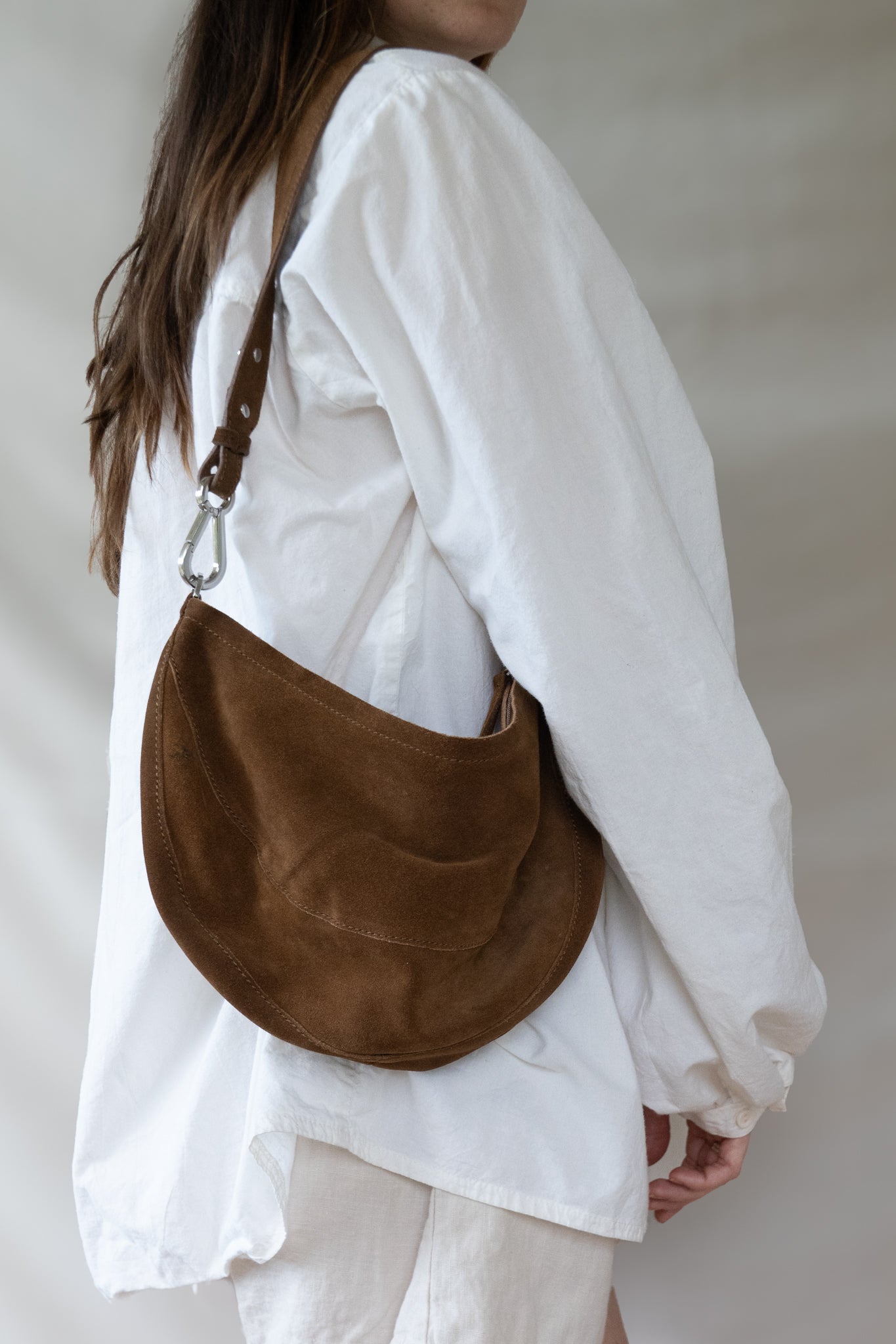 MNG Suede Shoulder Bag