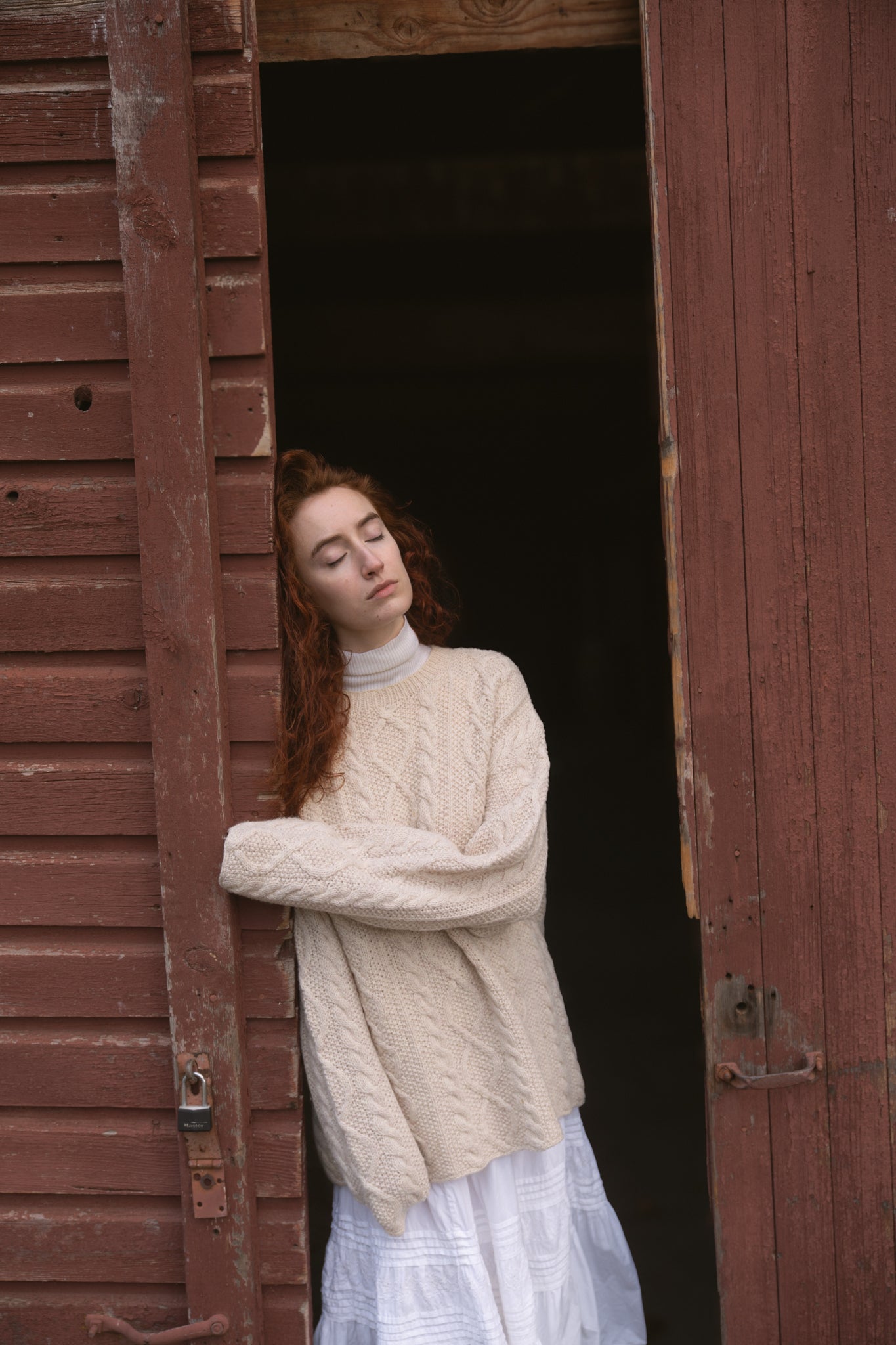 Wool Oversized Cableknit Sweater