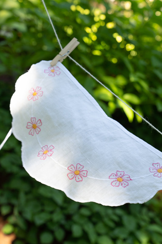 Petal Stitch Tie Head Scarf