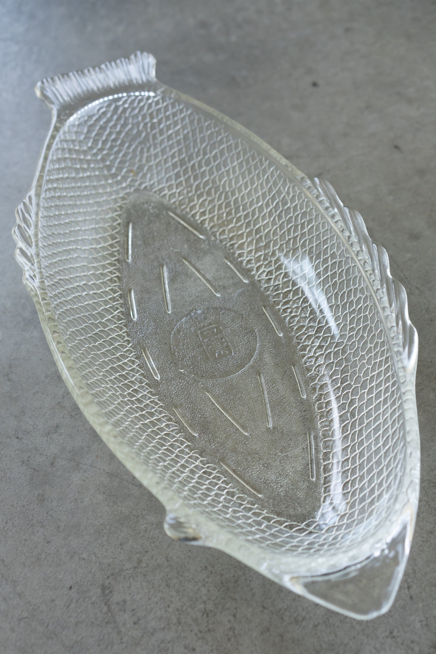 Glasbake USA Clear Glass Fish Platter