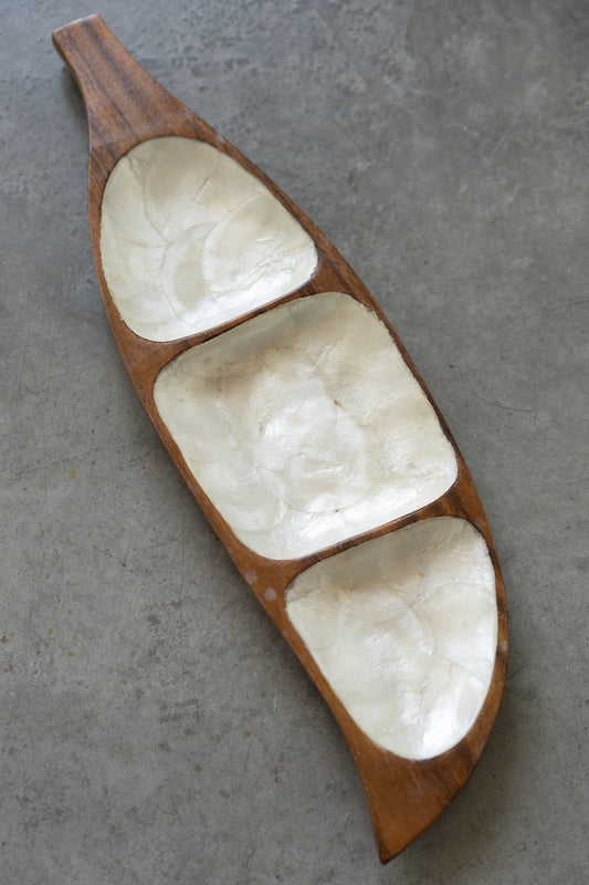 Philippines Wood & Capiz Serving Tray