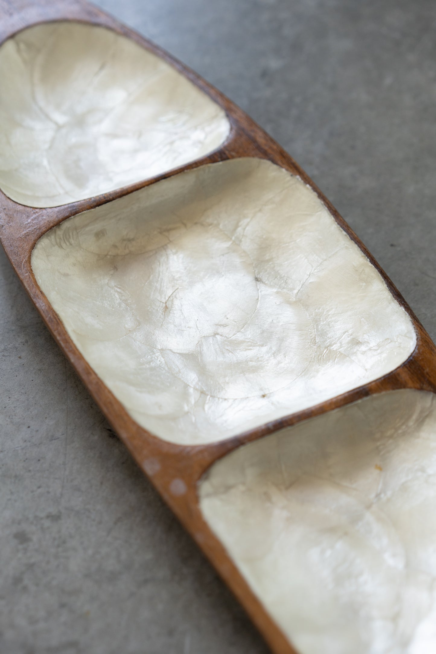 Philippines Wood & Capiz Serving Tray