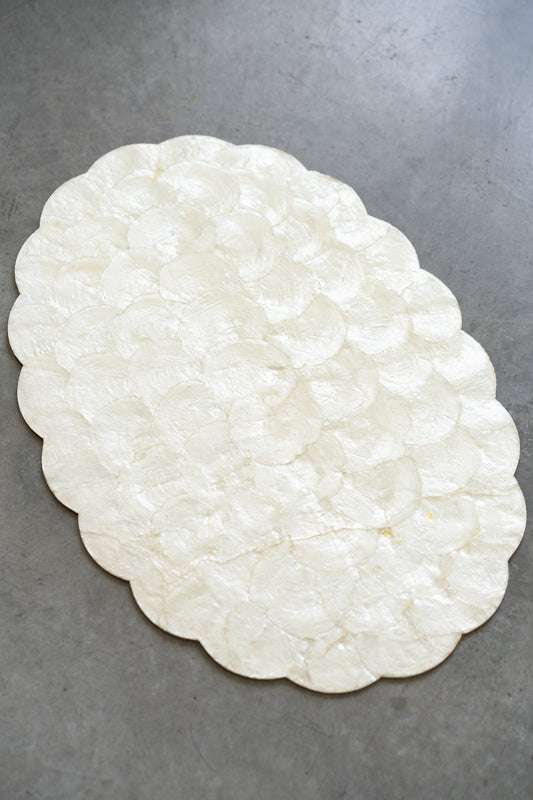 Capiz Shell Placemat — Natural Pearl Tone