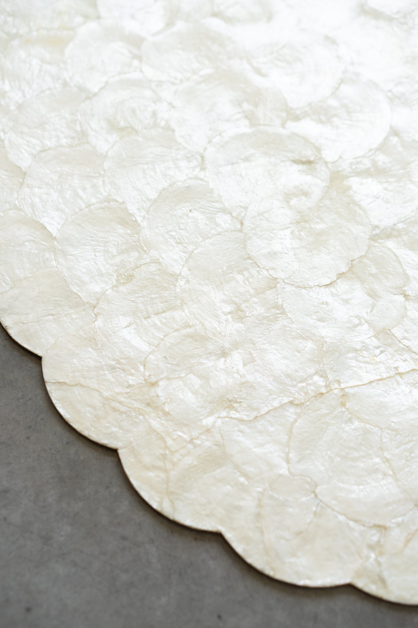 Capiz Shell Placemat — Natural Pearl Tone