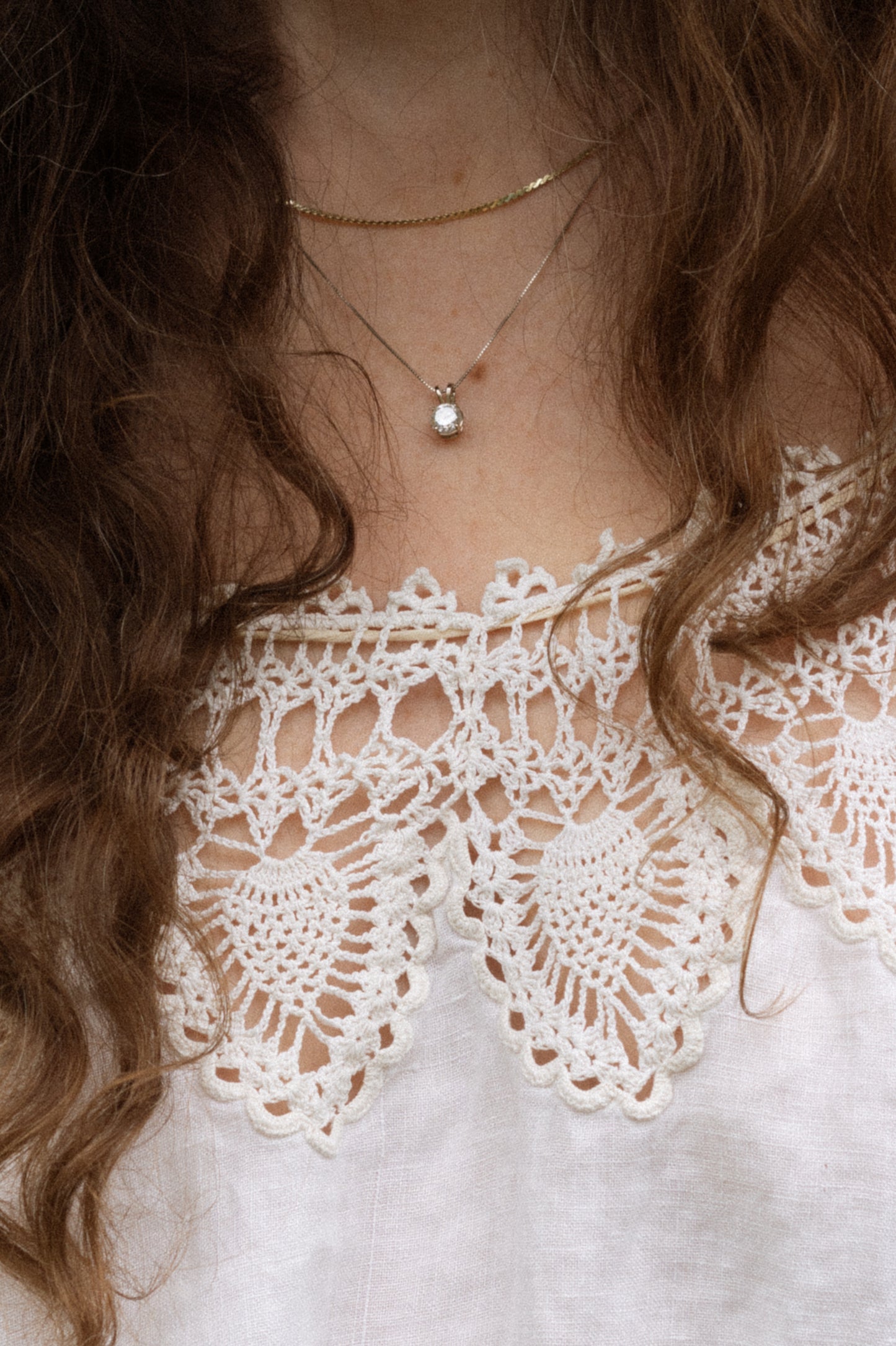 Antique Linen Lace Blouse