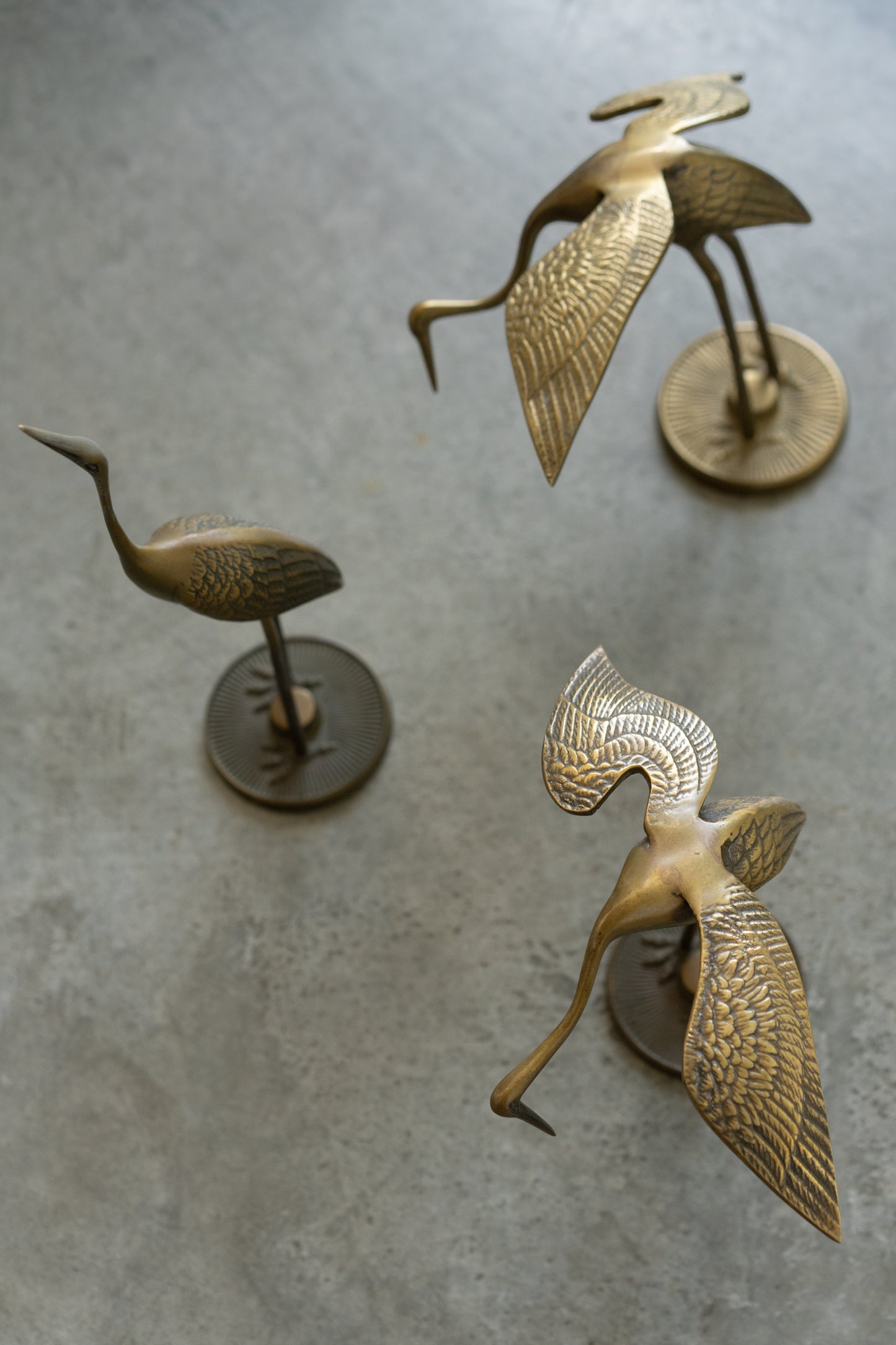 Brass Heron Sculpture II