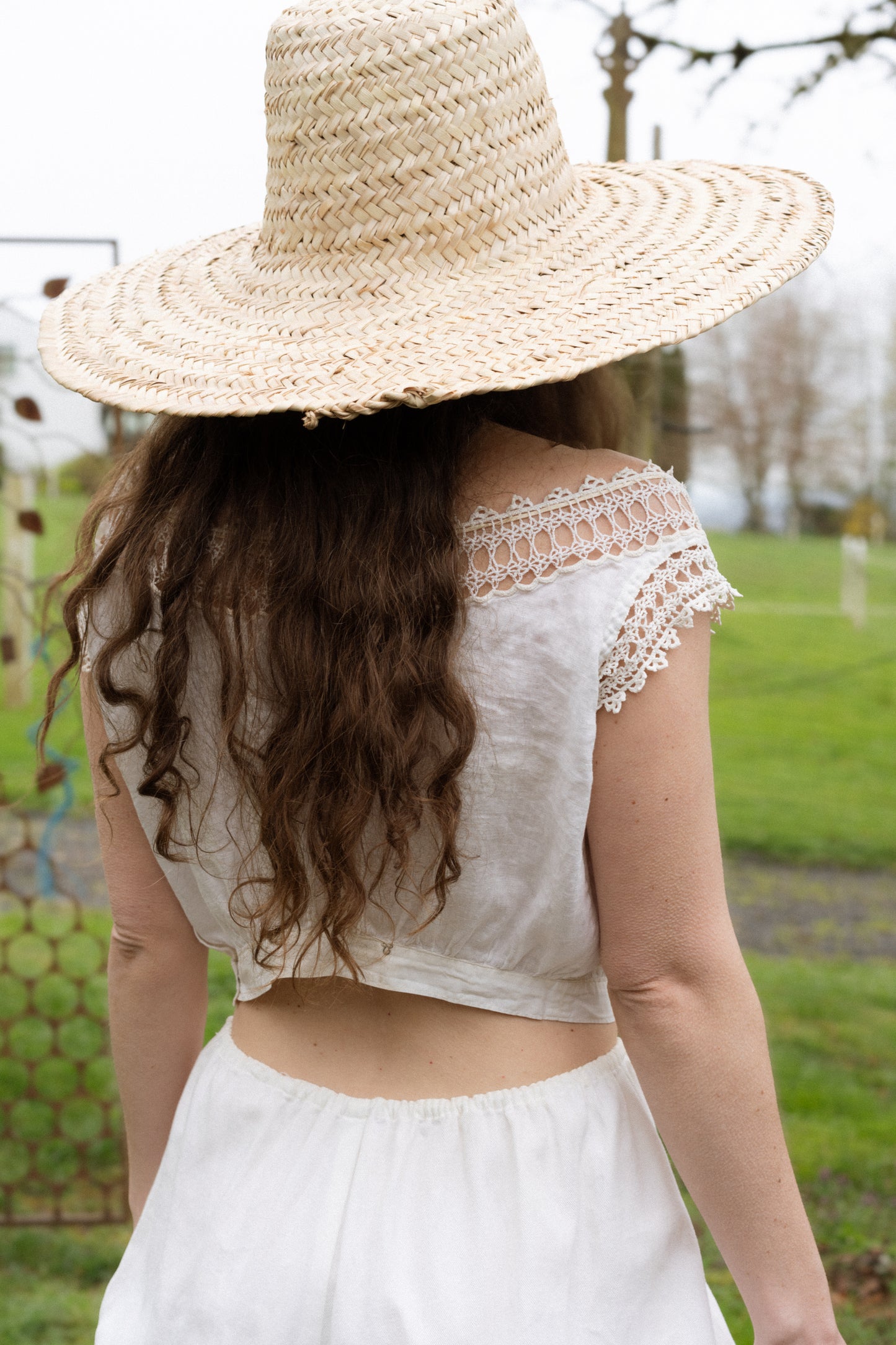 Antique Linen Lace Blouse
