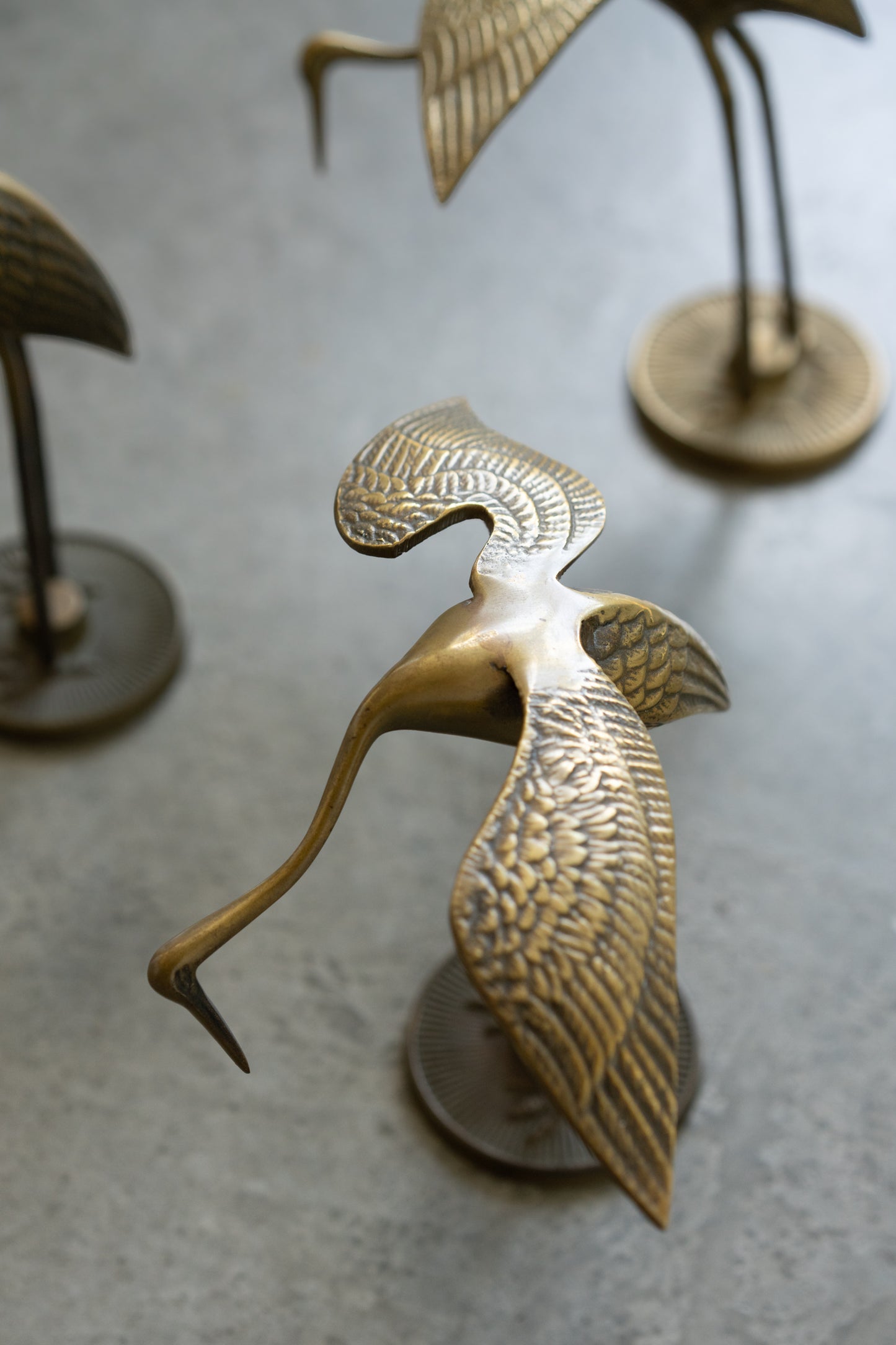 Brass Heron Sculpture I