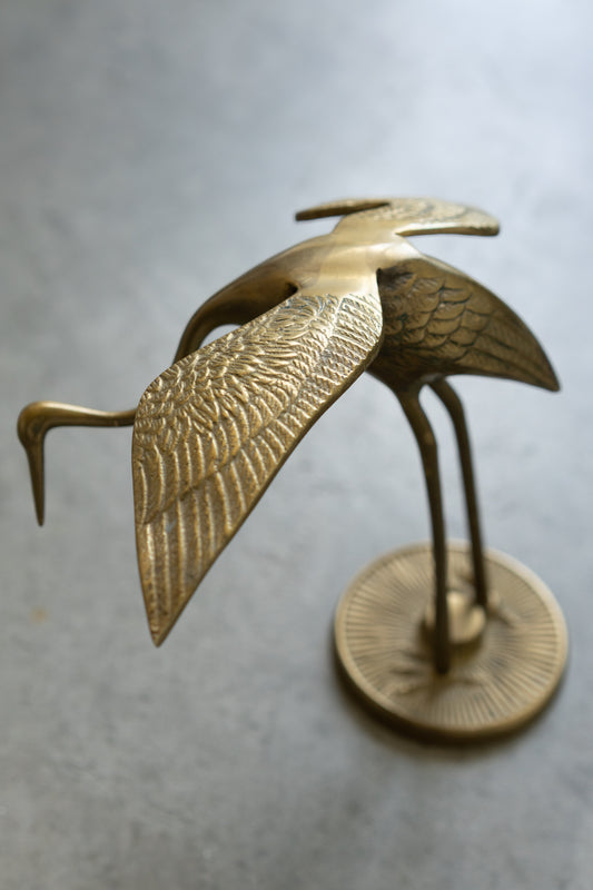 Brass Heron Sculpture II