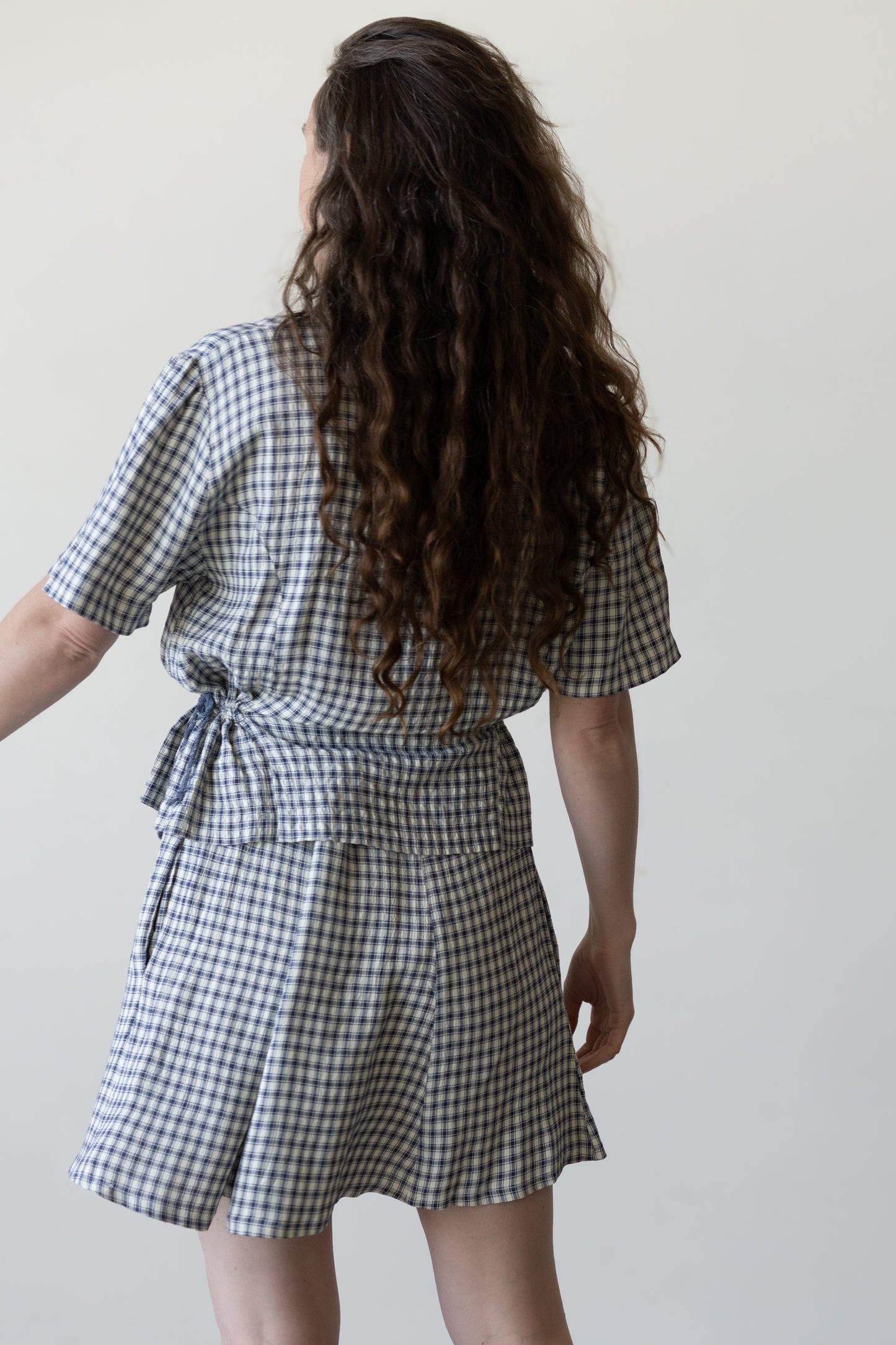Gingham Skirt Set