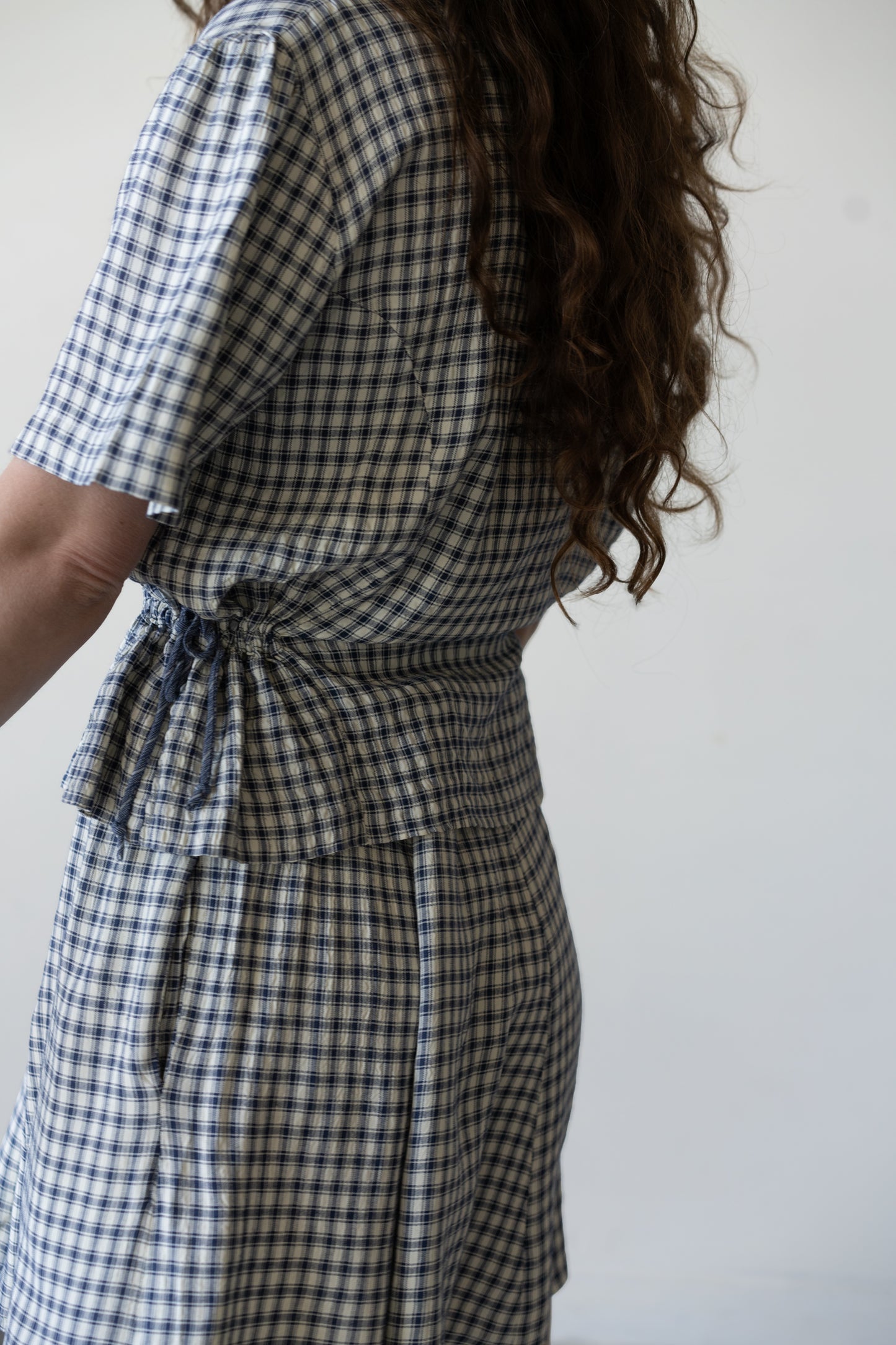 Gingham Skirt Set