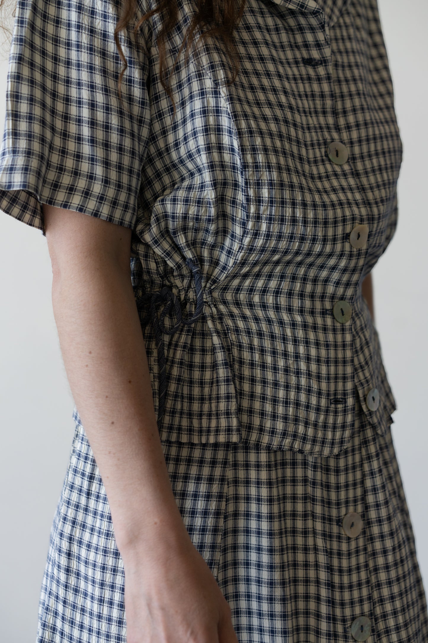 Gingham Skirt Set