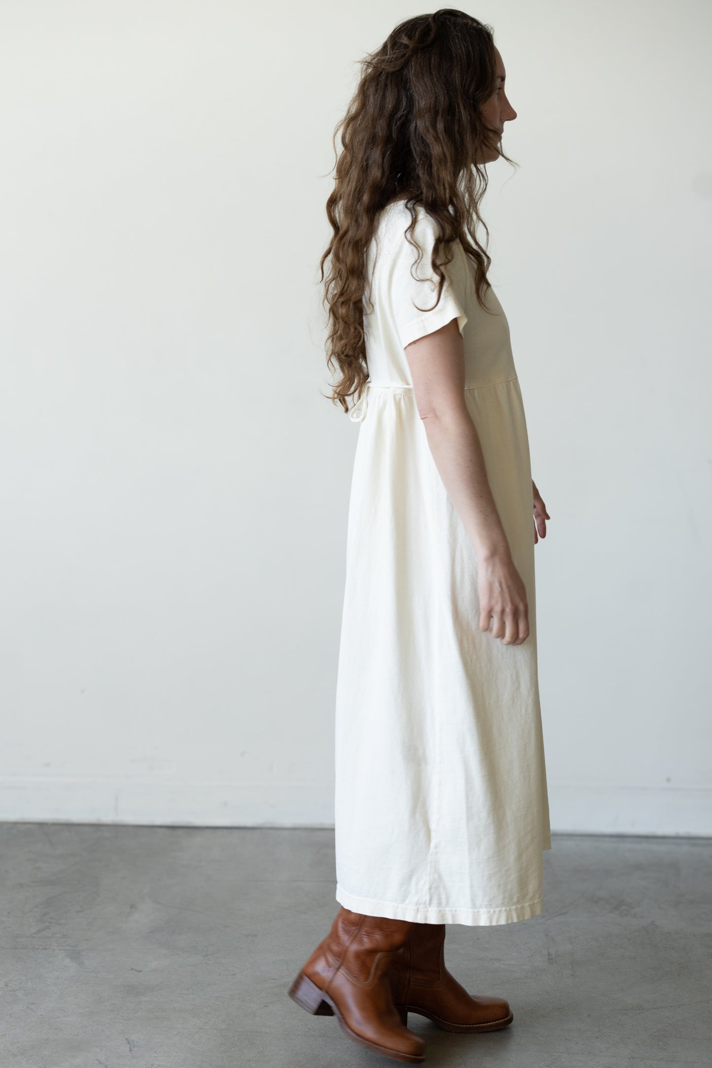 Cotton Tie Back Dress