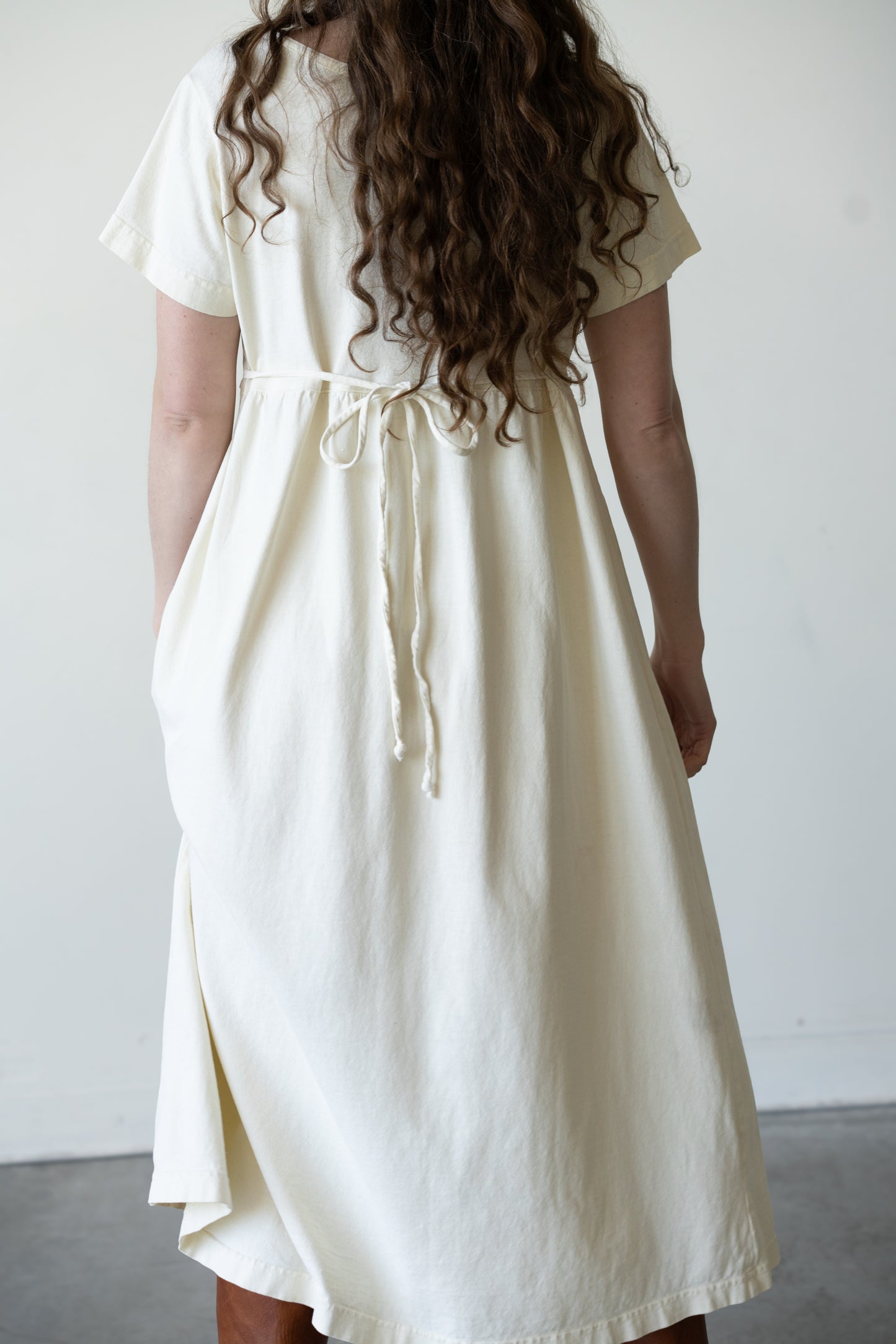 Cotton Tie Back Dress