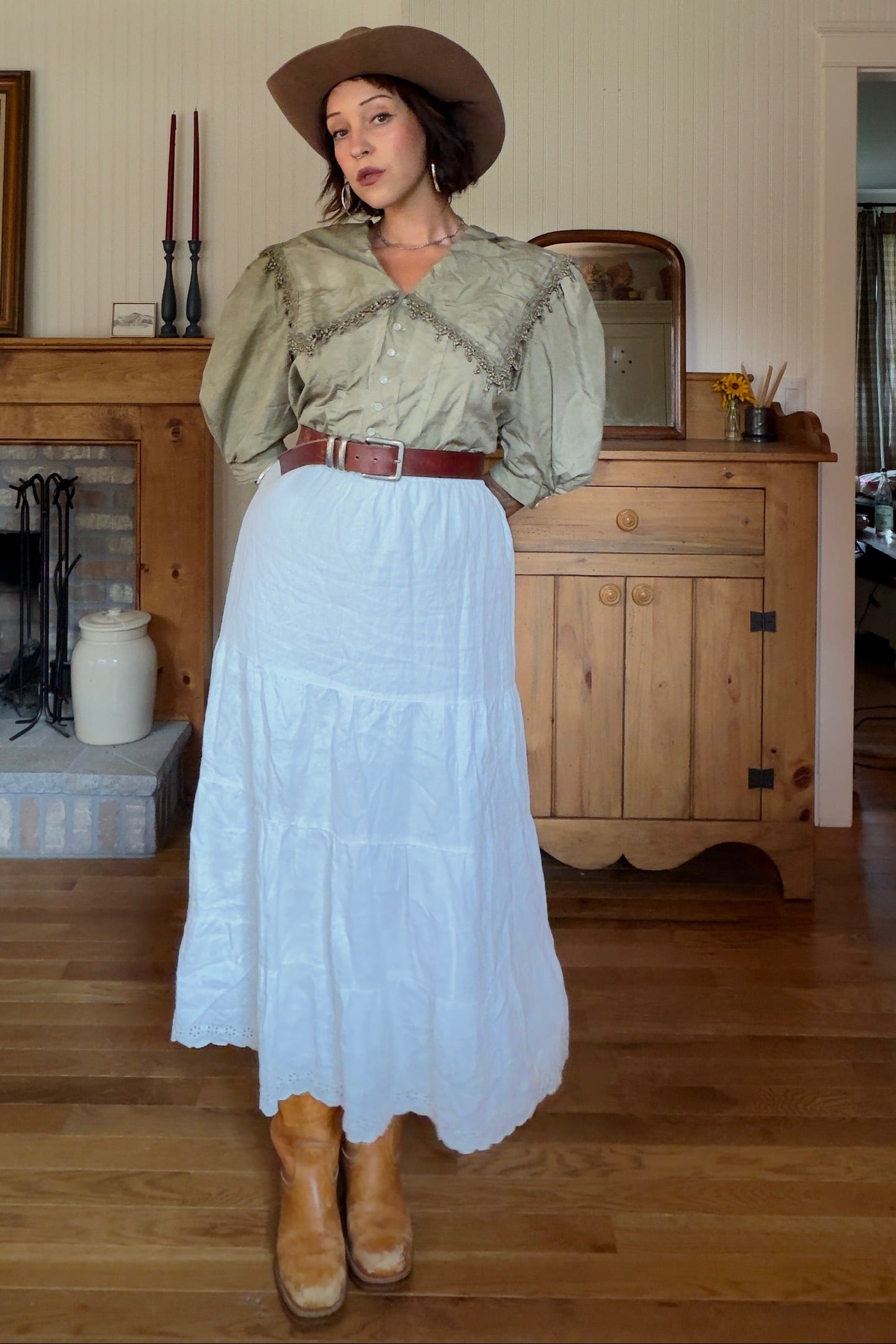 Botanically Dyed Scott McClintock Cotton Blouse