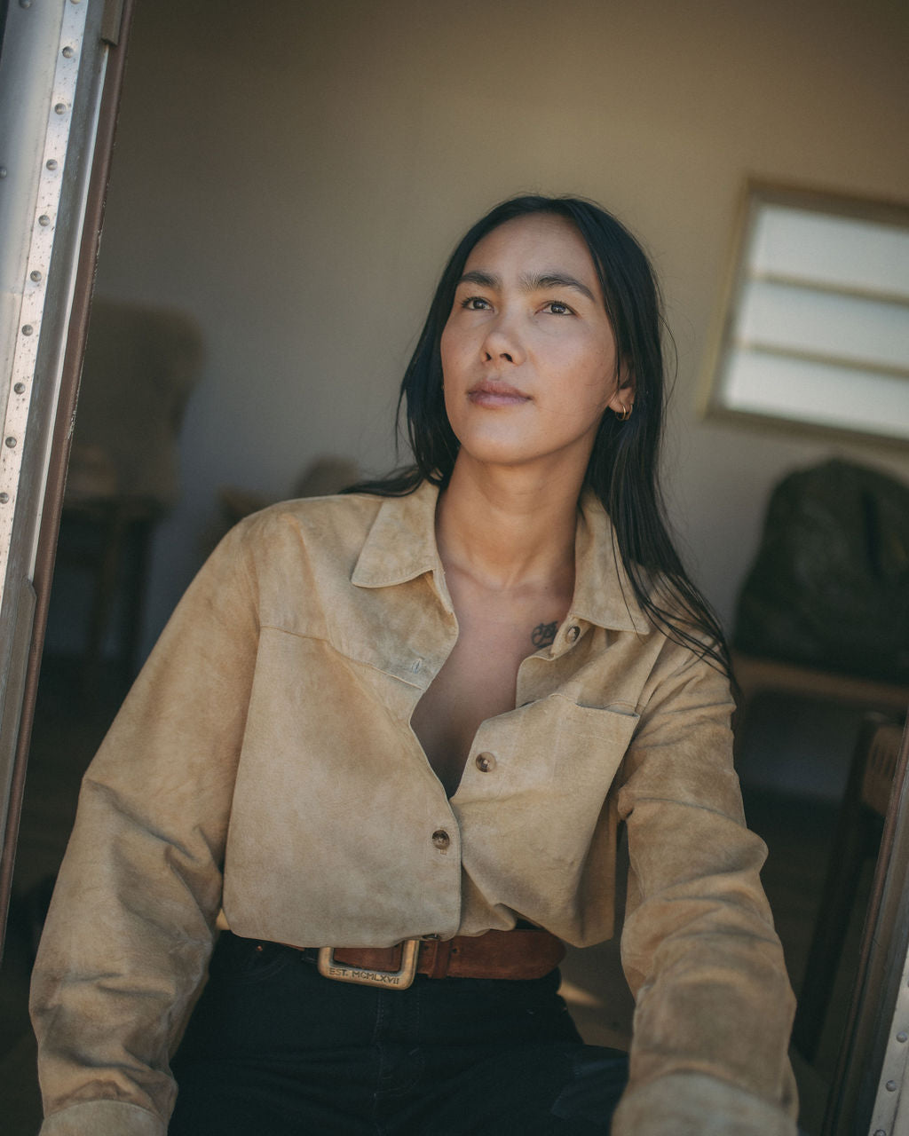 Suede Shirt Jacket