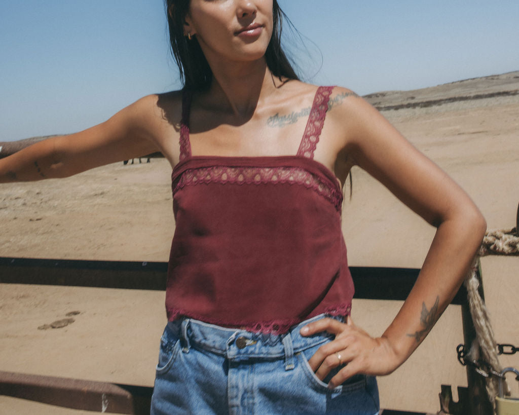 Scarlet Silk Camisole