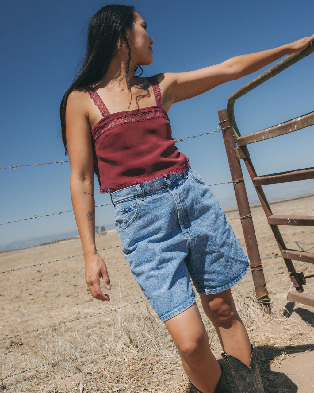Scarlet Silk Camisole