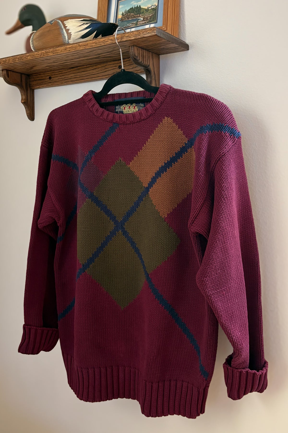 Chaps Ralph Lauren Argyle Cotton Sweater