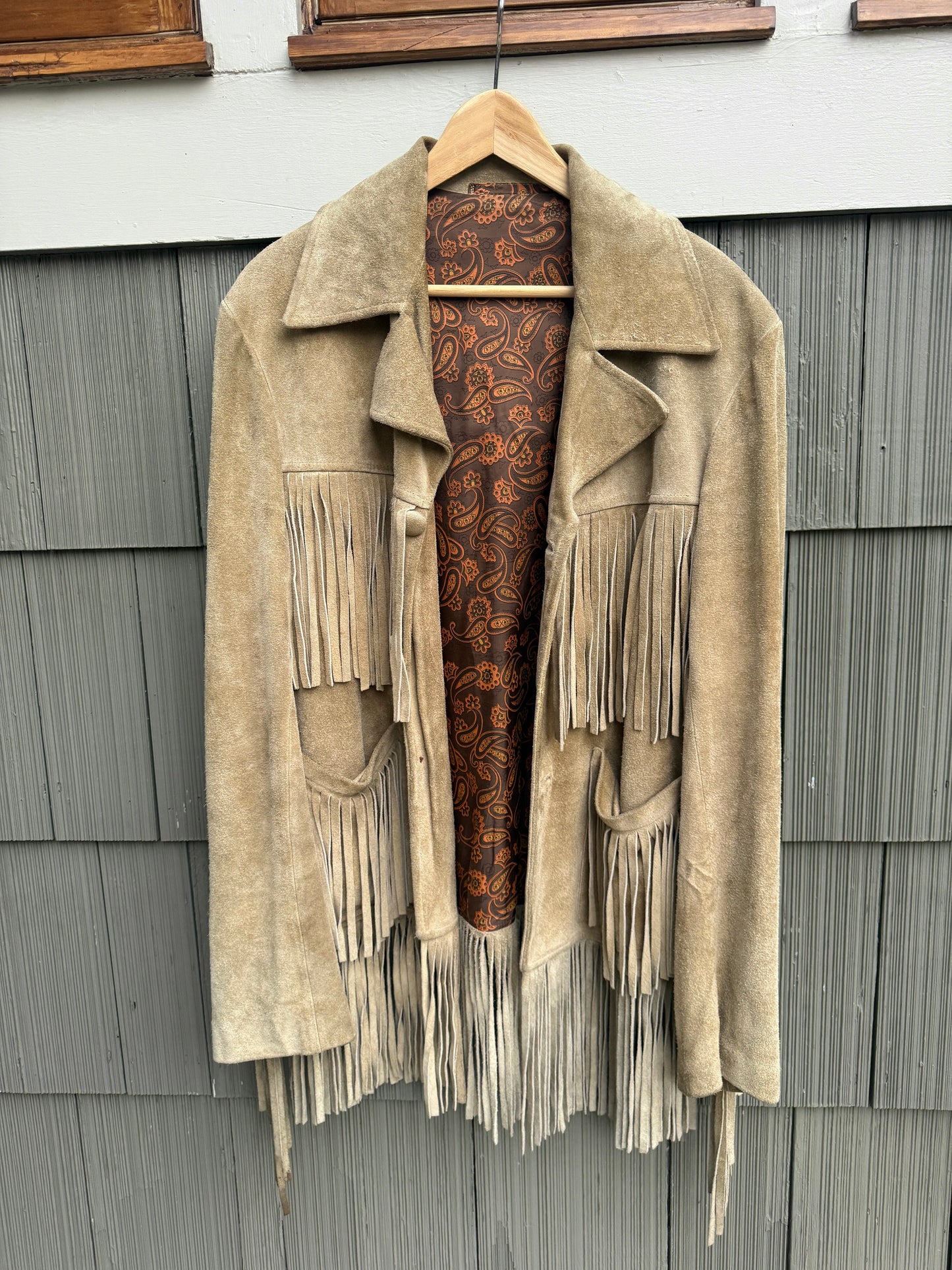 70s Suede Fringe Western Jacket