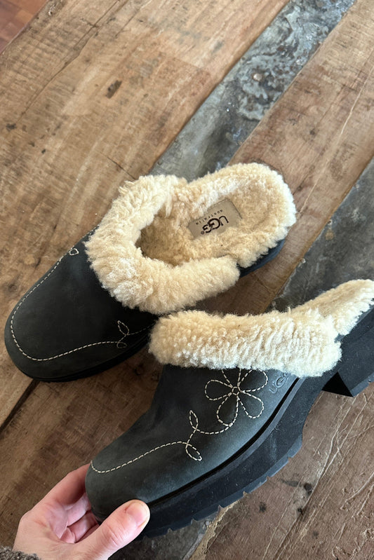 UGG Sheepskin Slip-on Clog