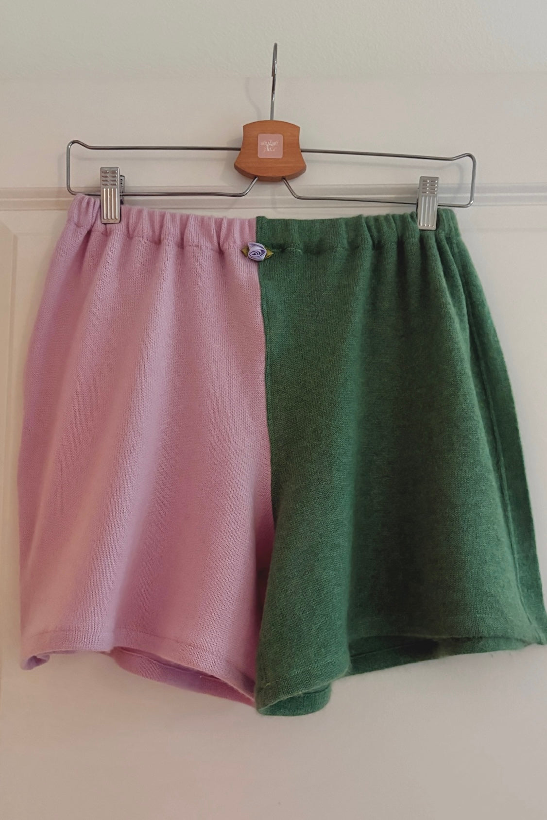 Moss & Lilac Cashmere Shorts