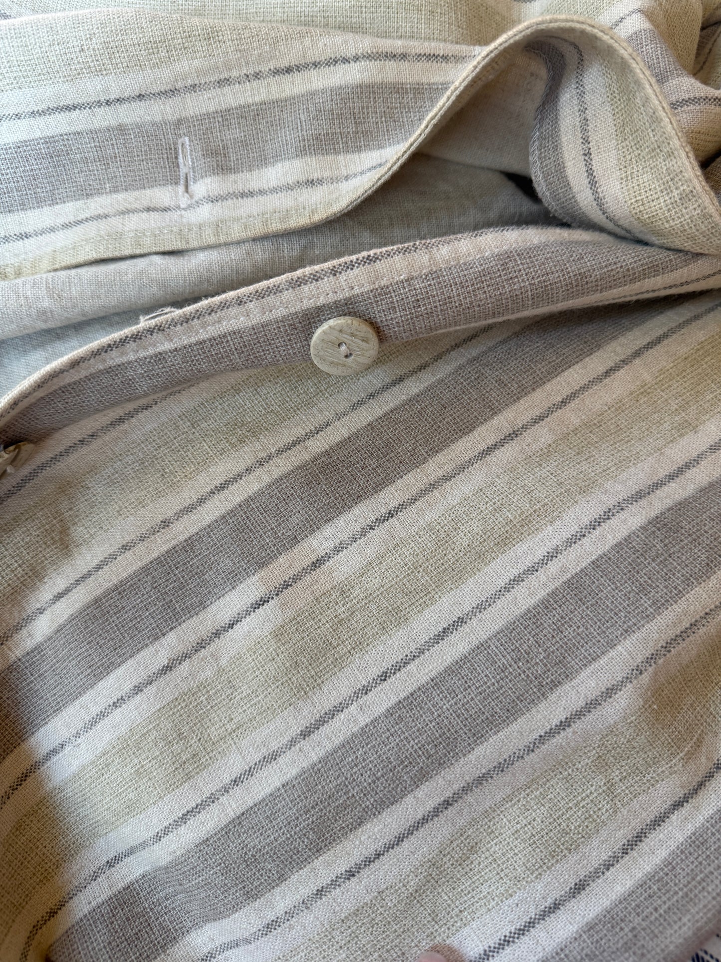 Striped Cotton Linen Dress